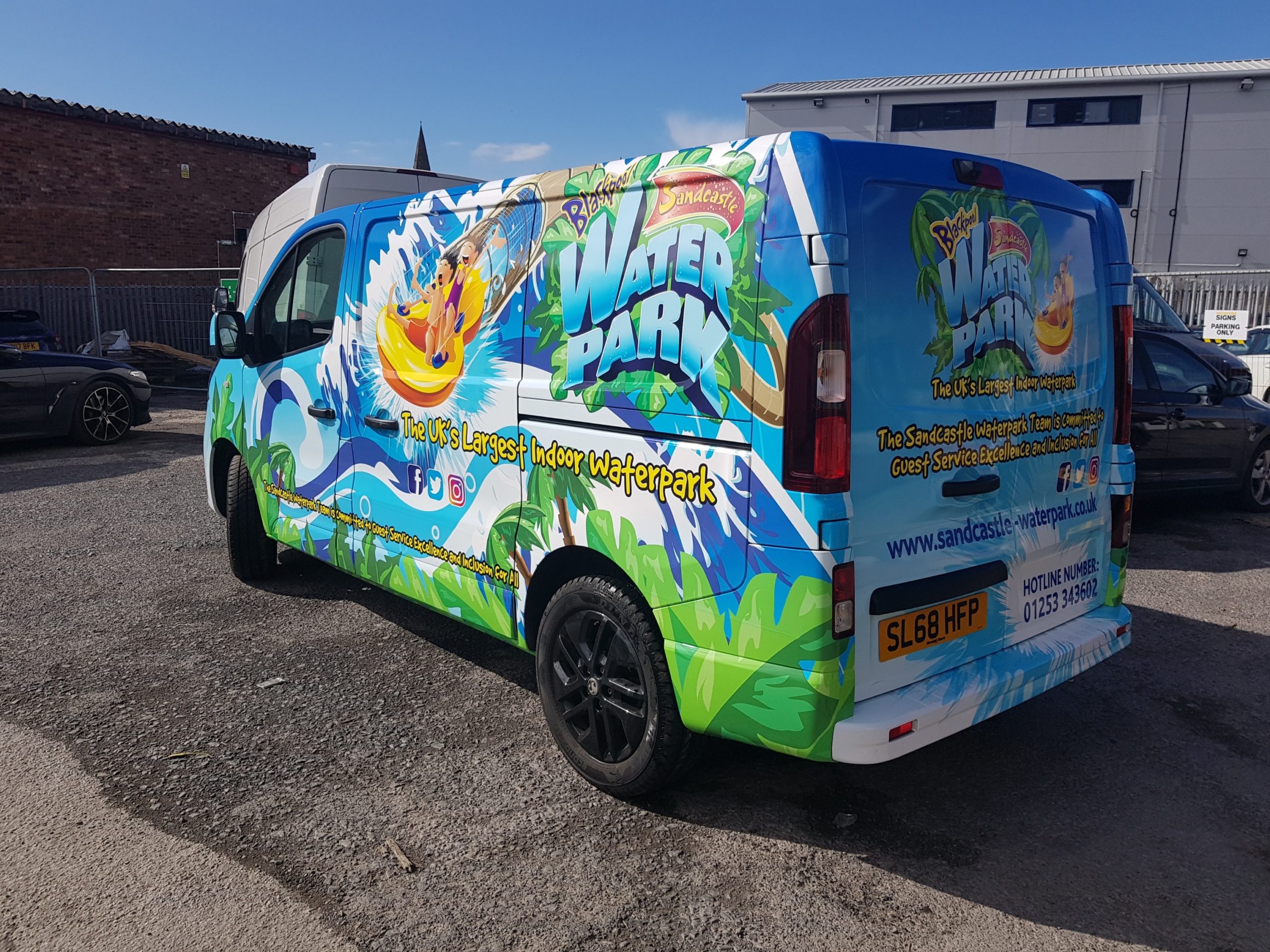 Blackpool Water Park Vehicle Wraps