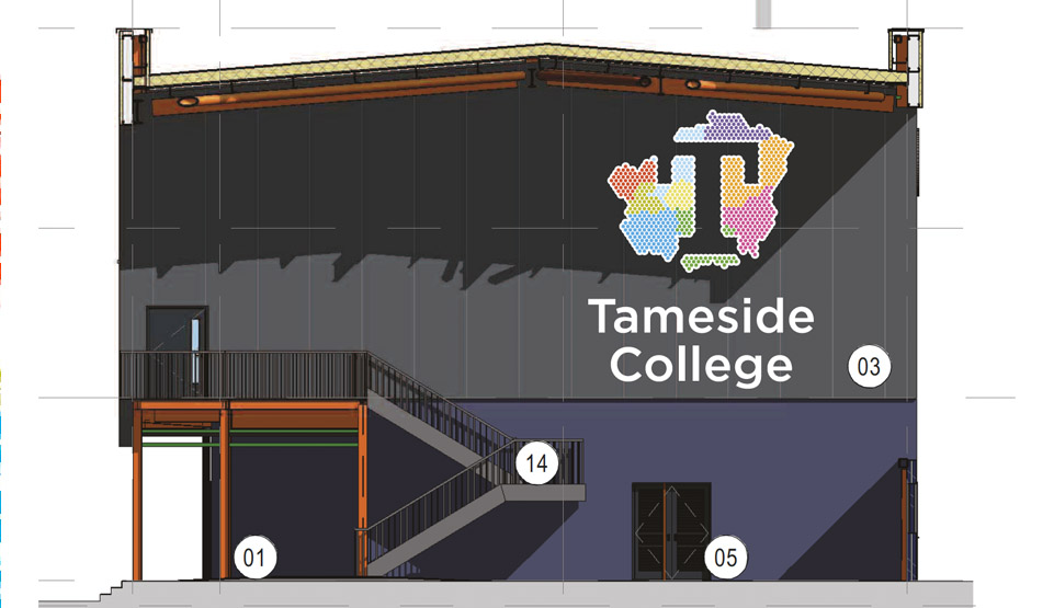 Tameside College signage