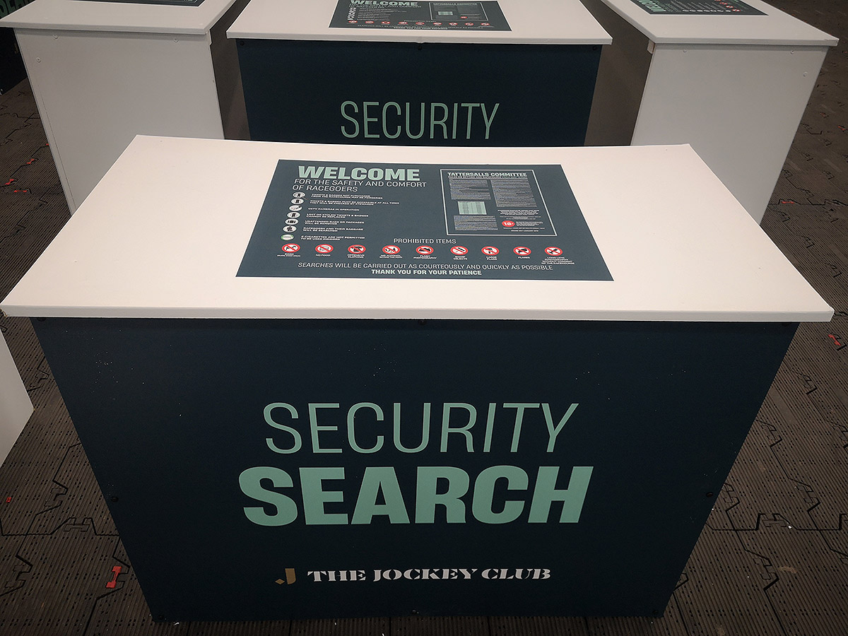 jockey club security search desk