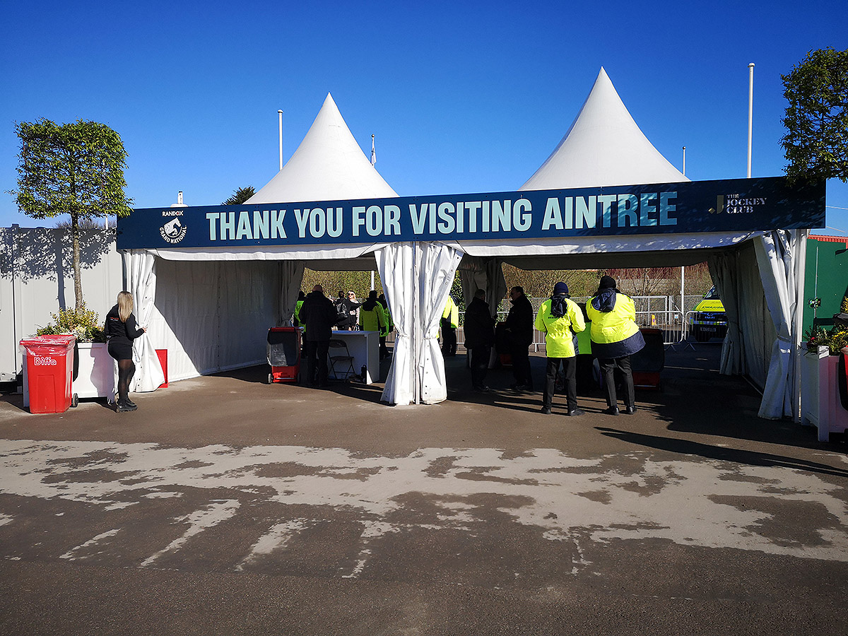 thank you for visiting aintree exterior signage
